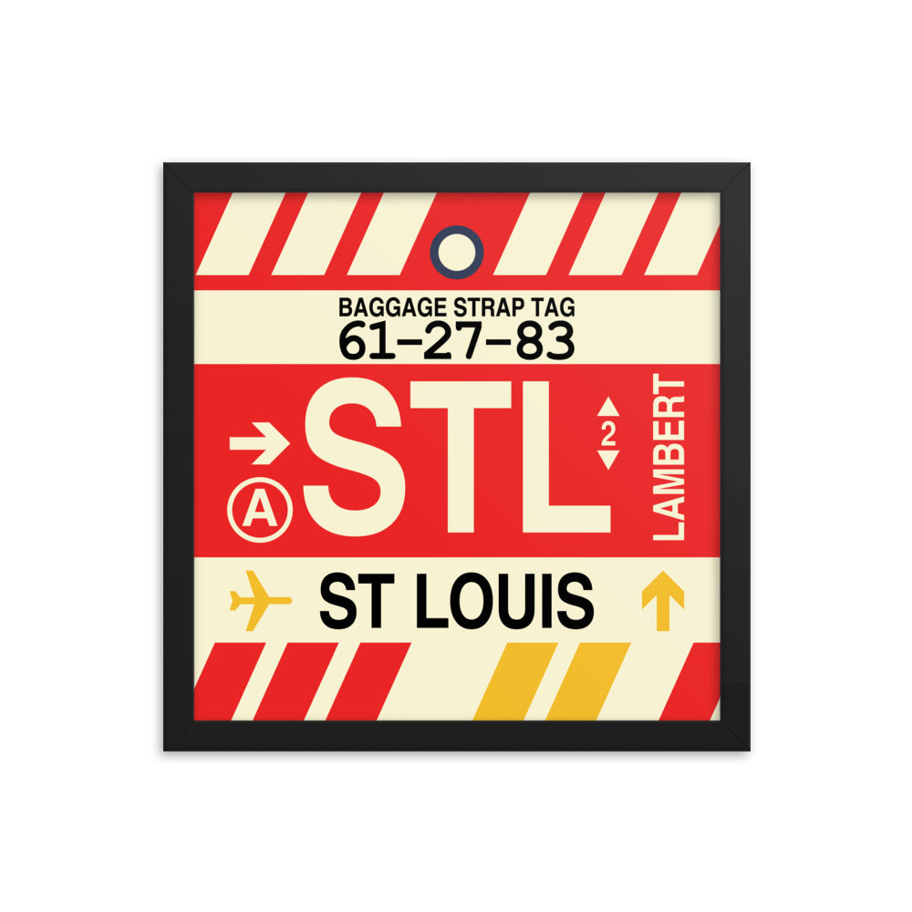 Travel-Themed Framed Print • STL St. Louis • YHM Designs - Image 03