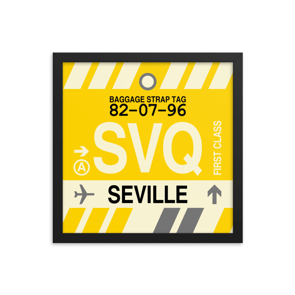 Travel-Themed Framed Print • SVQ Seville • YHM Designs - Image 03