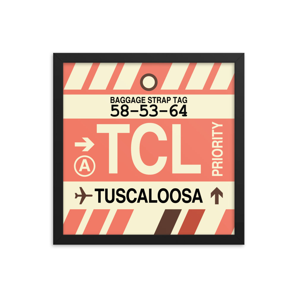 Travel-Themed Framed Print • TCL Tuscaloosa • YHM Designs - Image 03