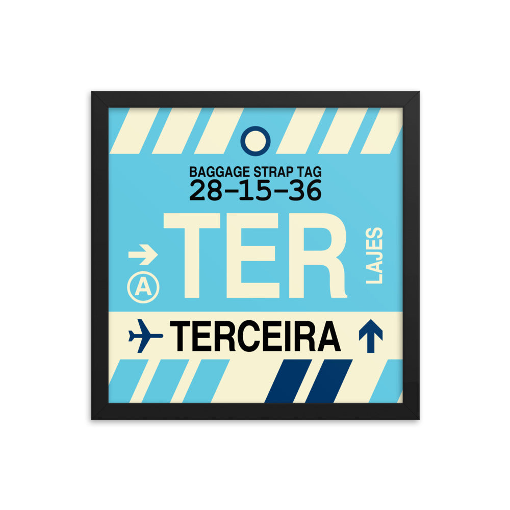 Travel-Themed Framed Print • TER Terceira • YHM Designs - Image 03
