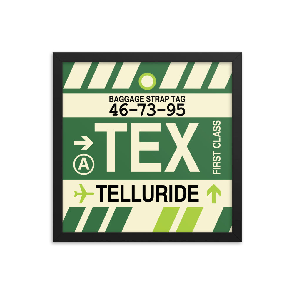 Travel-Themed Framed Print • TEX Telluride • YHM Designs - Image 03