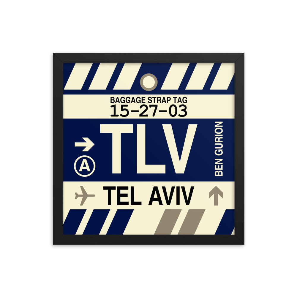 Travel-Themed Framed Print • TLV Tel Aviv • YHM Designs - Image 03