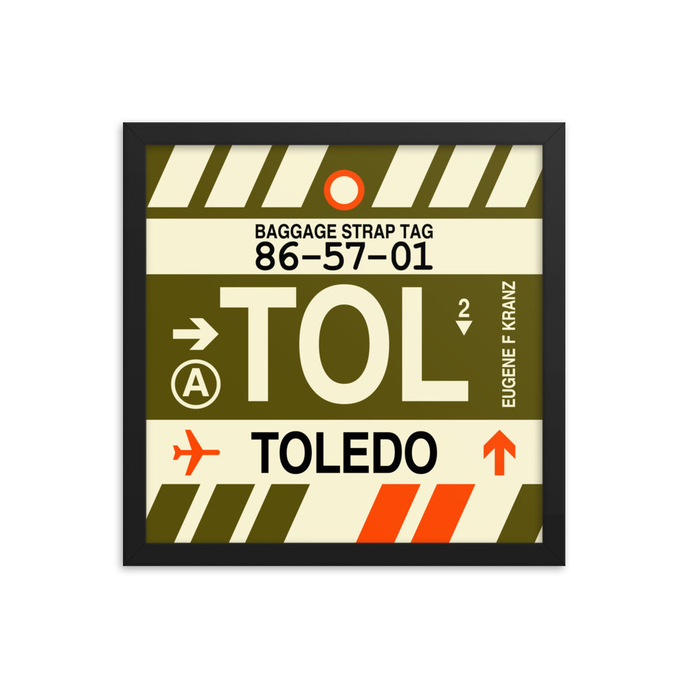 Travel-Themed Framed Print • TOL Toledo • YHM Designs - Image 03