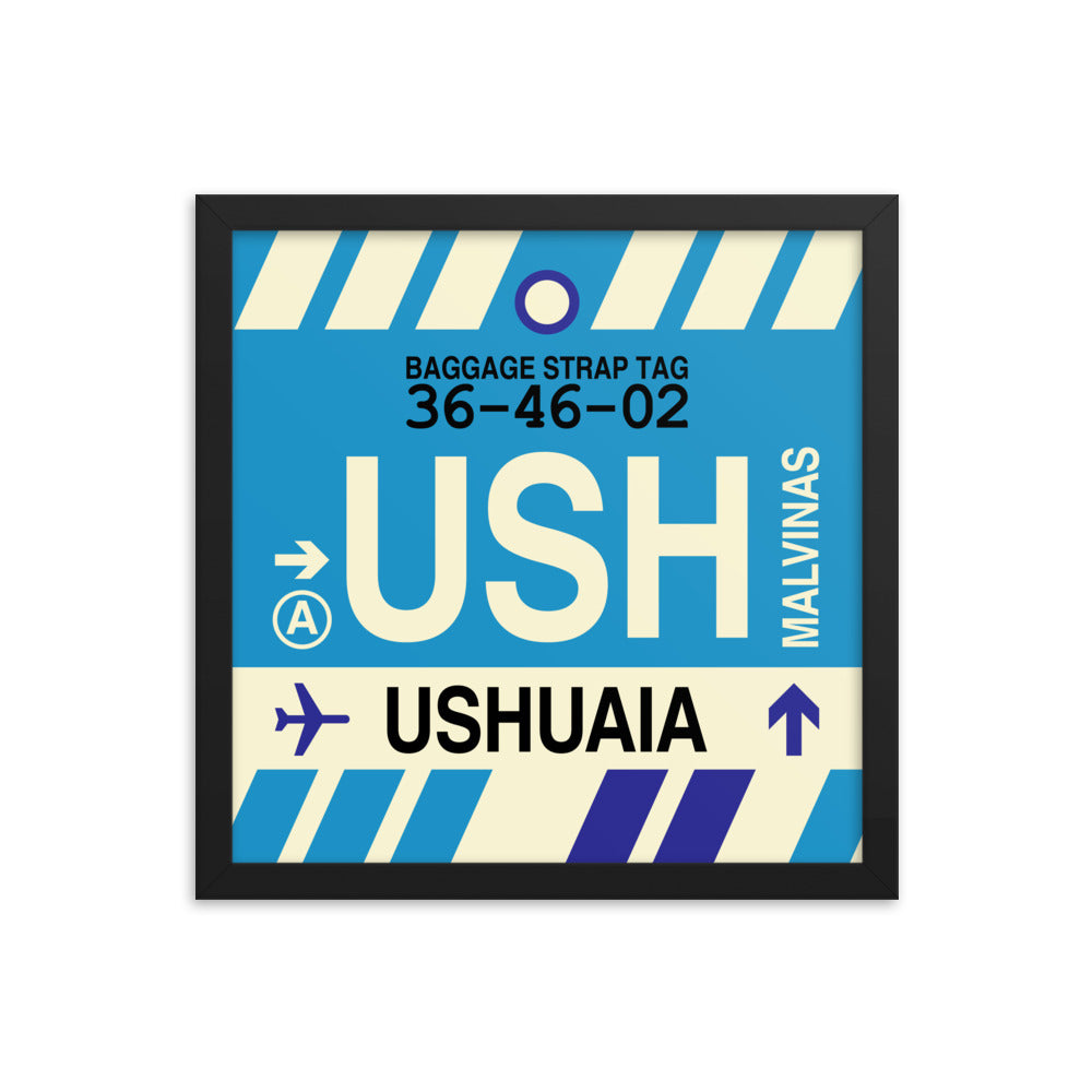 Travel-Themed Framed Print • USH Ushuaia • YHM Designs - Image 03