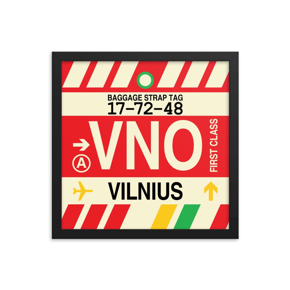Travel-Themed Framed Print • VNO Vilnius • YHM Designs - Image 03