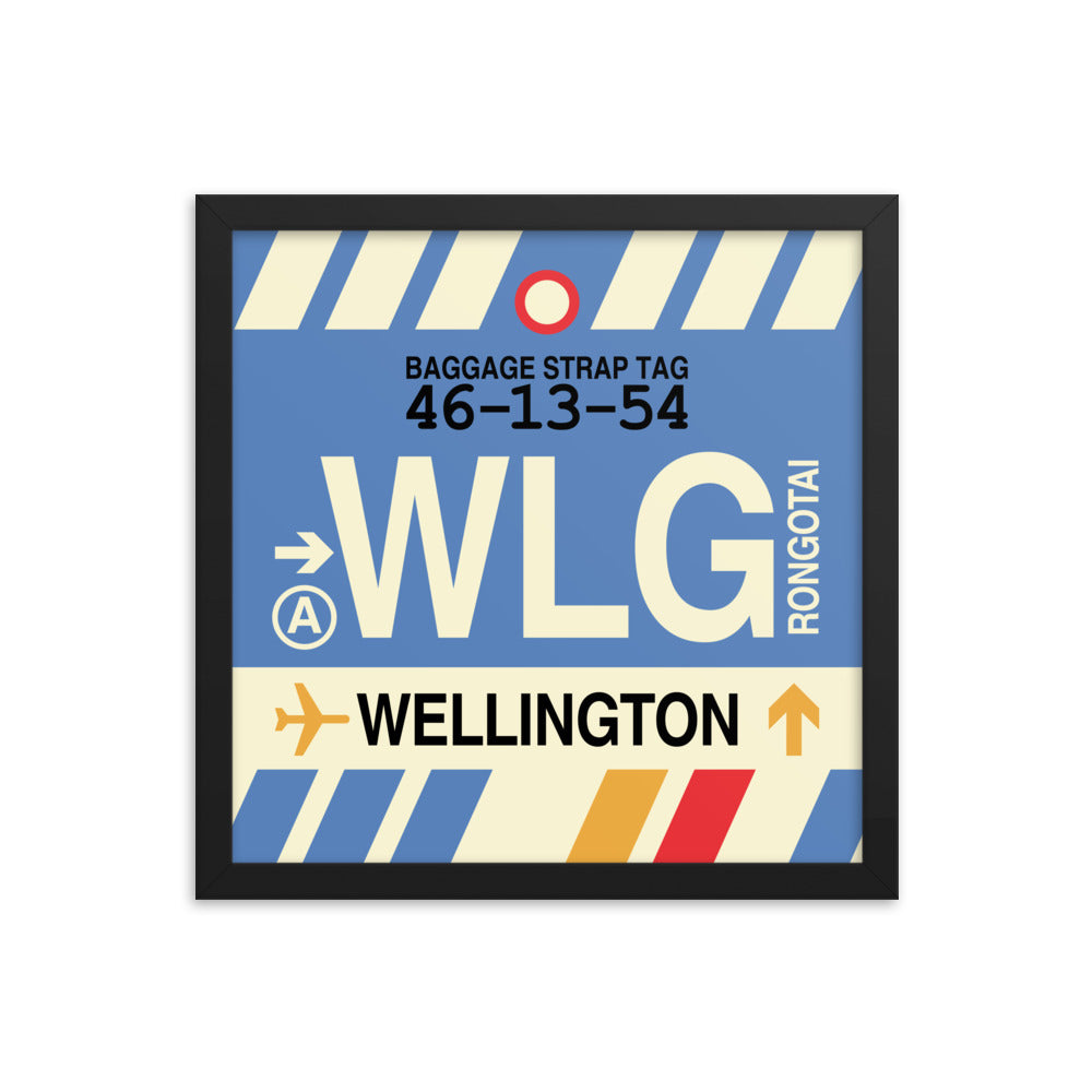 Travel-Themed Framed Print • WLG Wellington • YHM Designs - Image 03