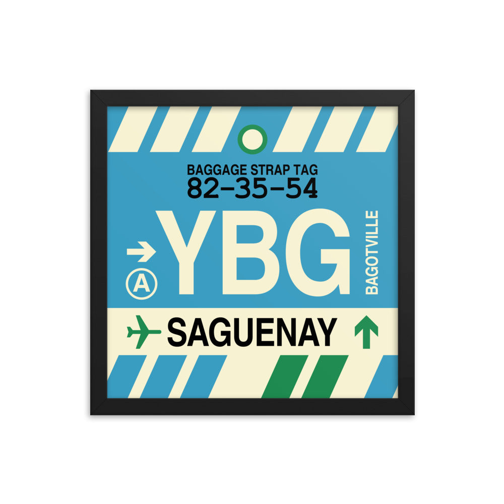 Travel-Themed Framed Print • YBG Saguenay Souvenir • YHM Designs - Image 03