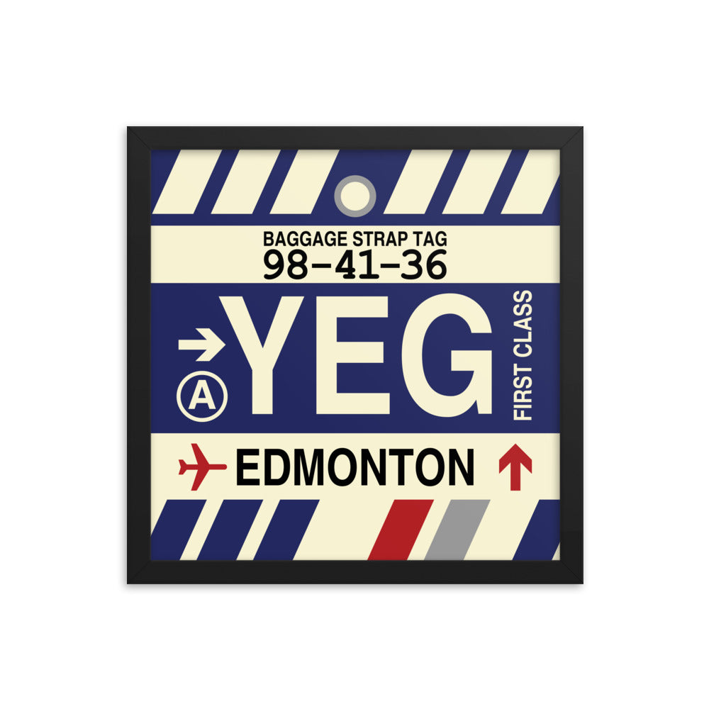 Travel-Themed Framed Print • YEG Edmonton • YHM Designs - Image 03