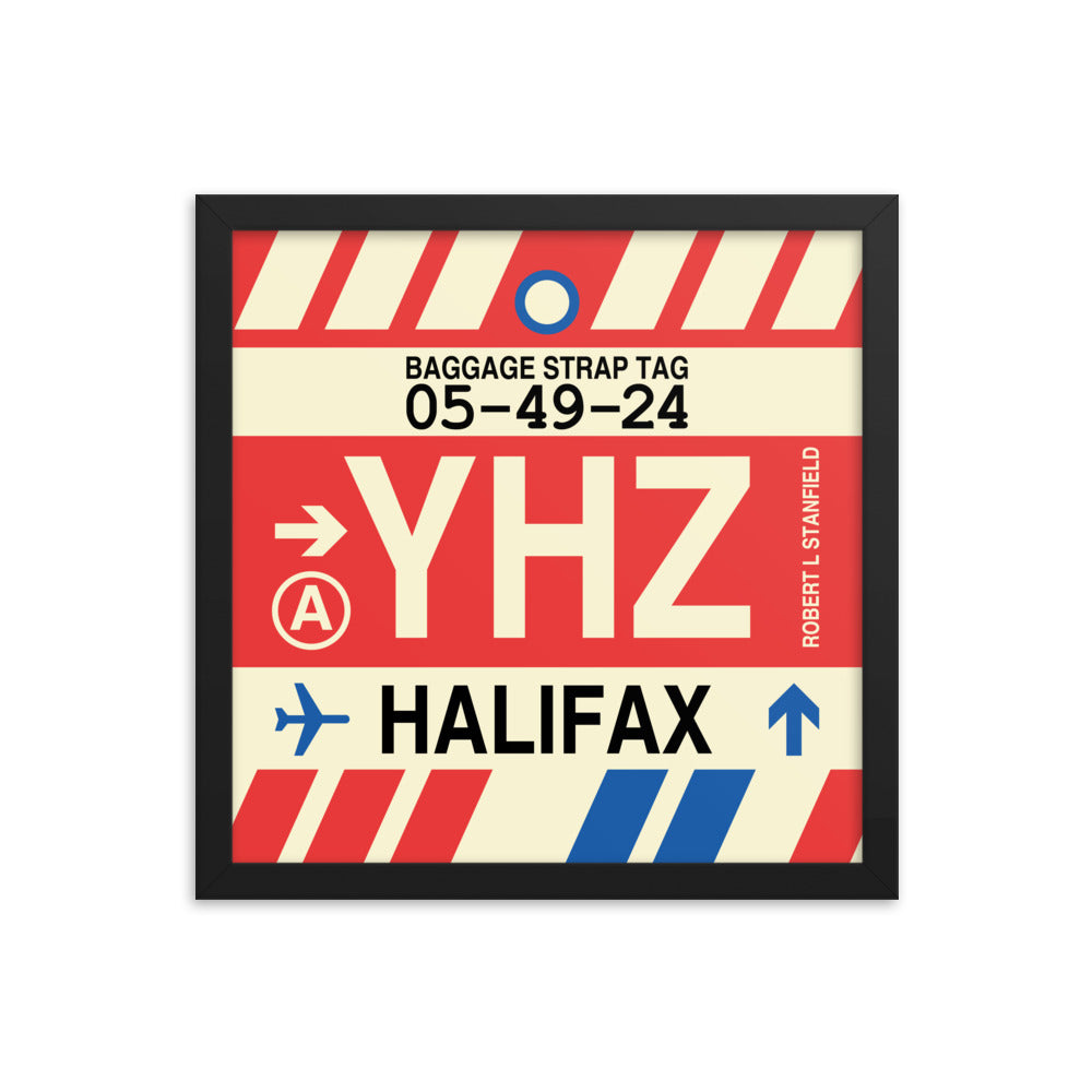 Travel-Themed Framed Print • YHZ Halifax • YHM Designs - Image 03