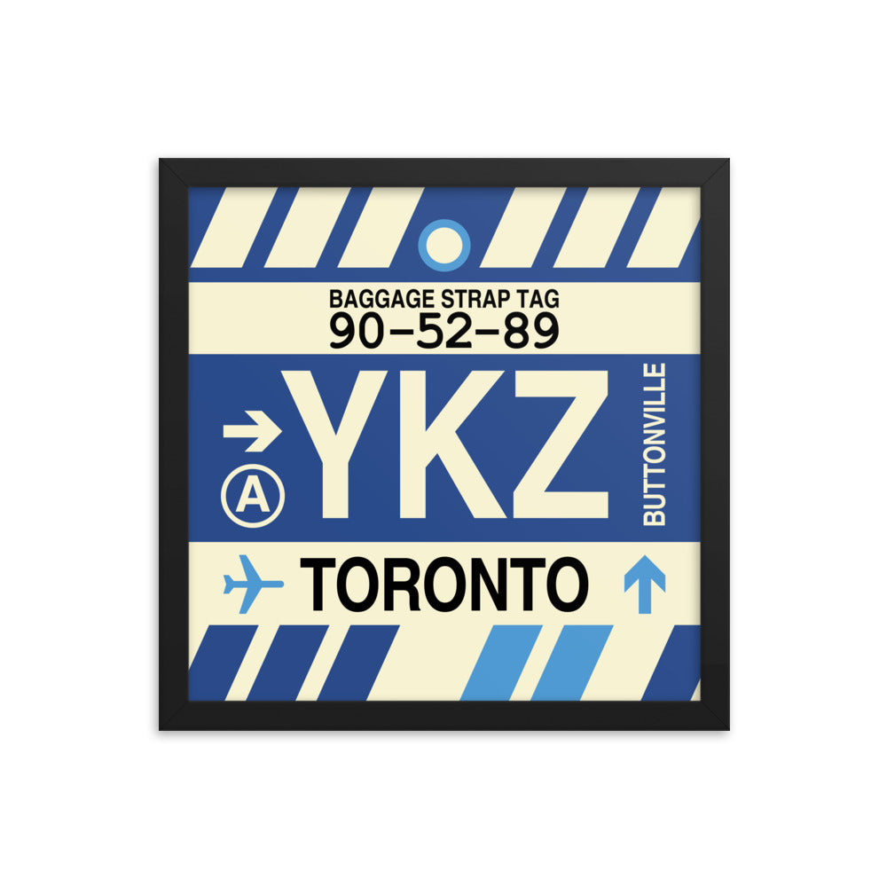 Travel-Themed Framed Print • YKZ Toronto • YHM Designs - Image 03