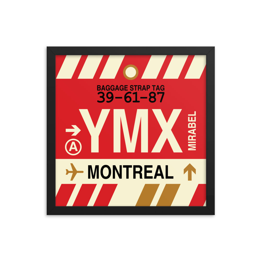 Travel-Themed Framed Print • YMX Montreal • YHM Designs - Image 03