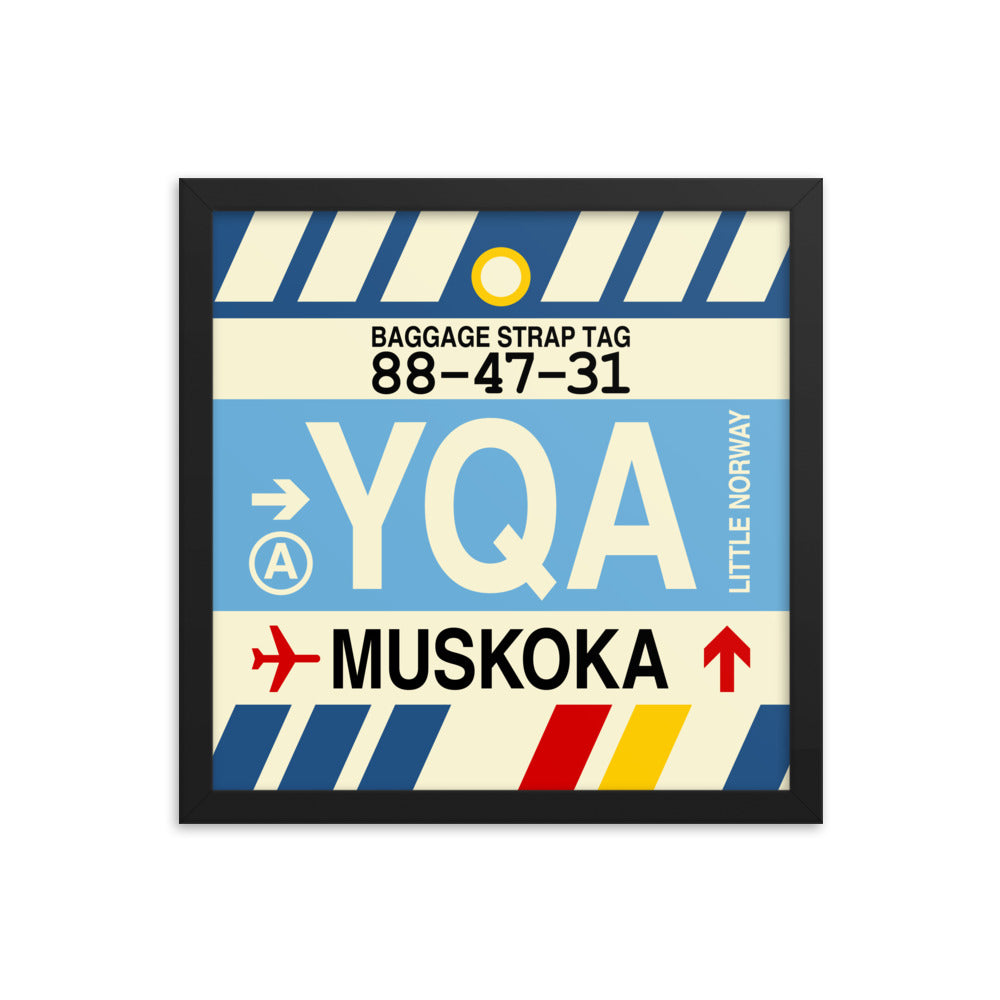 Travel-Themed Framed Print • YQA Muskoka • YHM Designs - Image 03