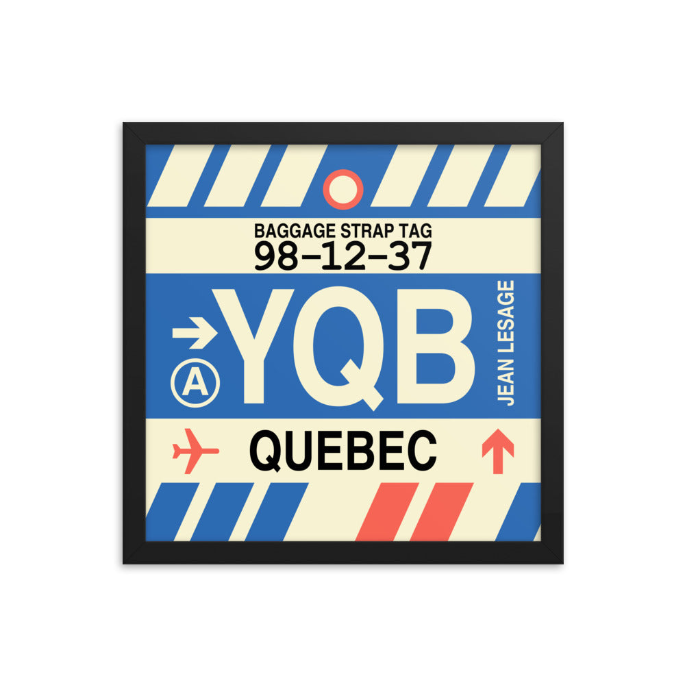 Travel-Themed Framed Print • YQB Quebec City • YHM Designs - Image 03