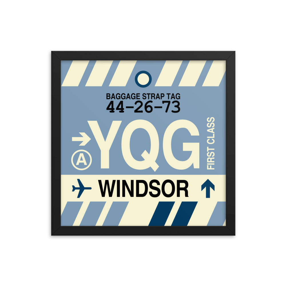 Travel-Themed Framed Print • YQG Windsor • YHM Designs - Image 03