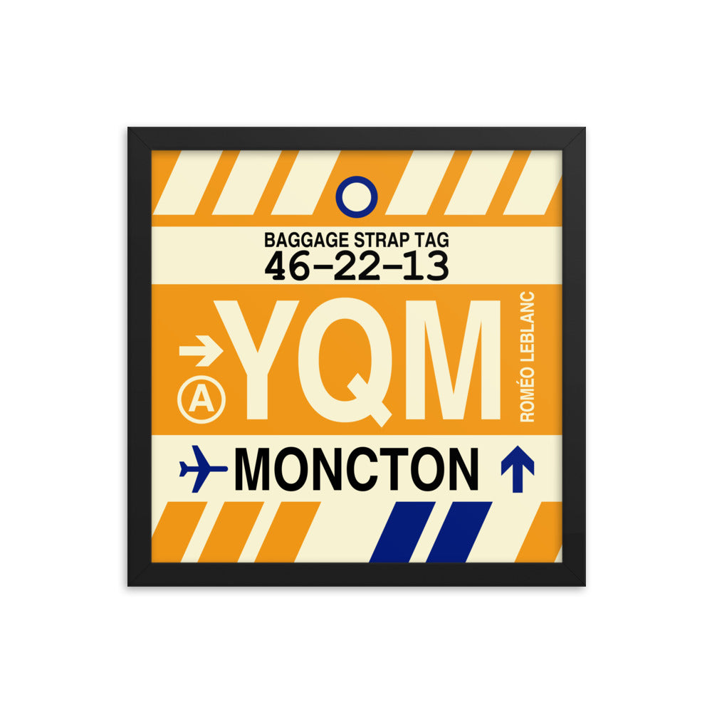 Travel-Themed Framed Print • YQM Moncton • YHM Designs - Image 03