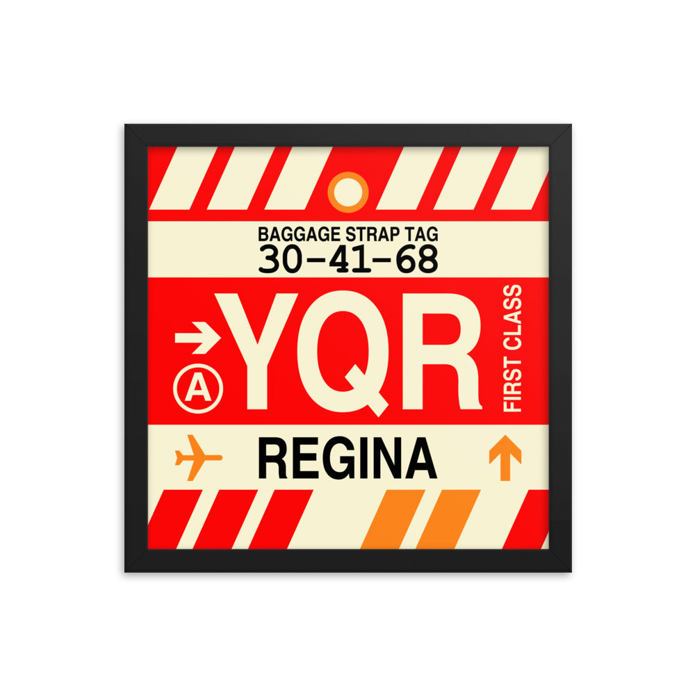 Travel-Themed Framed Print • YQR Regina • YHM Designs - Image 03