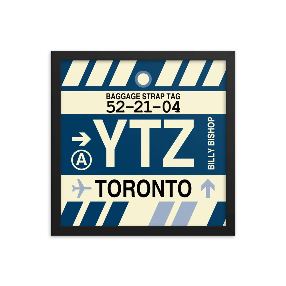 Travel-Themed Framed Print • YTZ Toronto • YHM Designs - Image 03