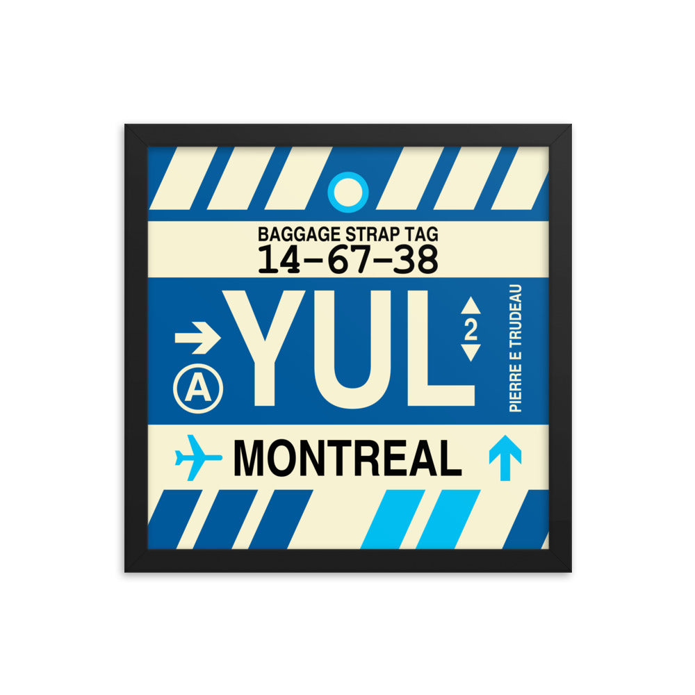 Travel-Themed Framed Print • YUL Montreal • YHM Designs - Image 03