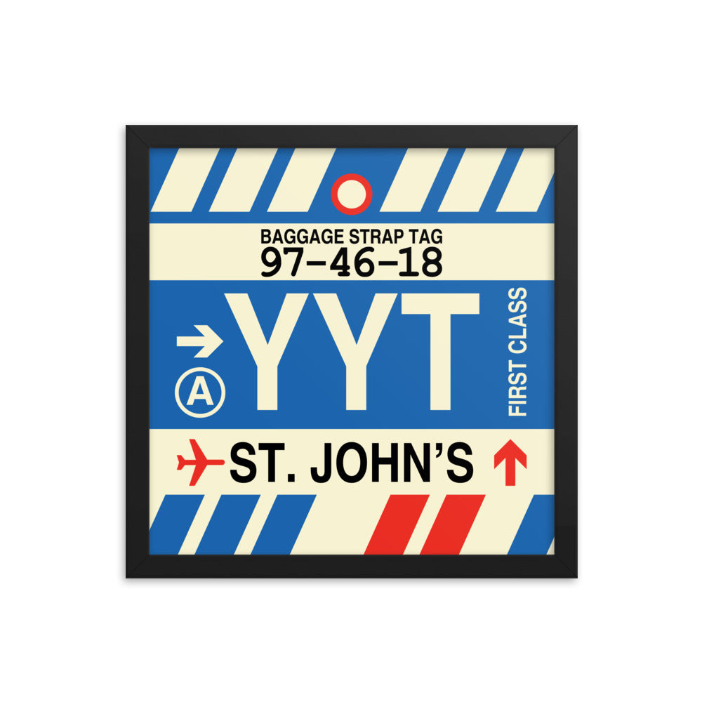 Travel-Themed Framed Print • YYT St. John's • YHM Designs - Image 03
