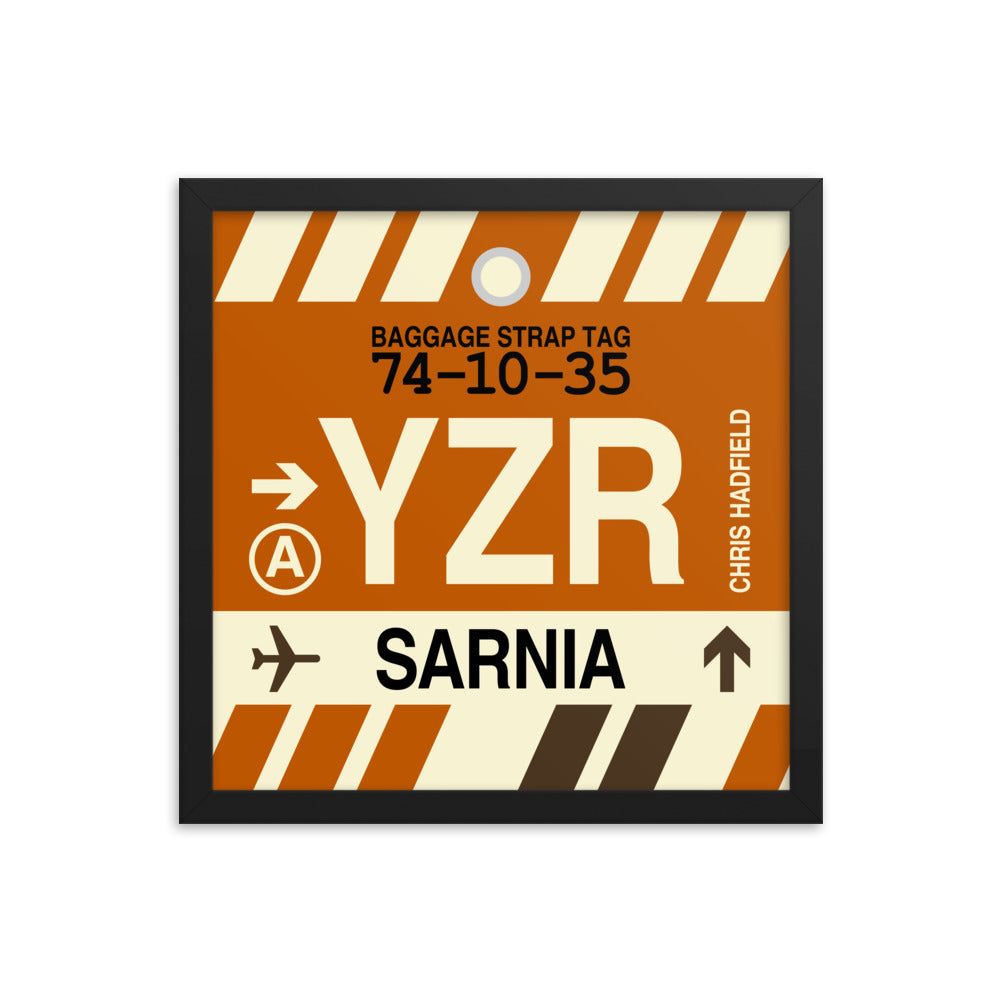 Travel-Themed Framed Print • YZR Sarnia Souvenir • YHM Designs - Image 03