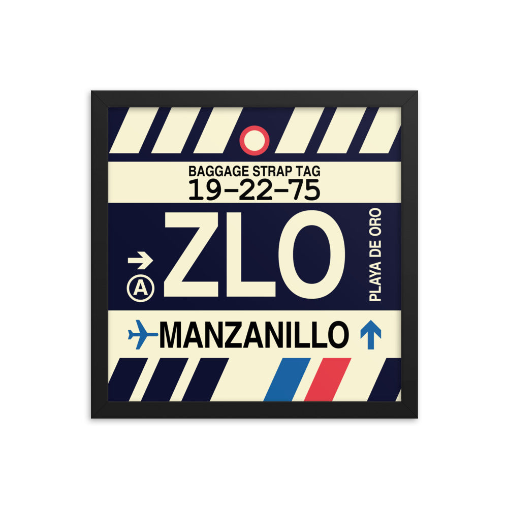 Travel-Themed Framed Print • ZLO Manzanillo • YHM Designs - Image 03