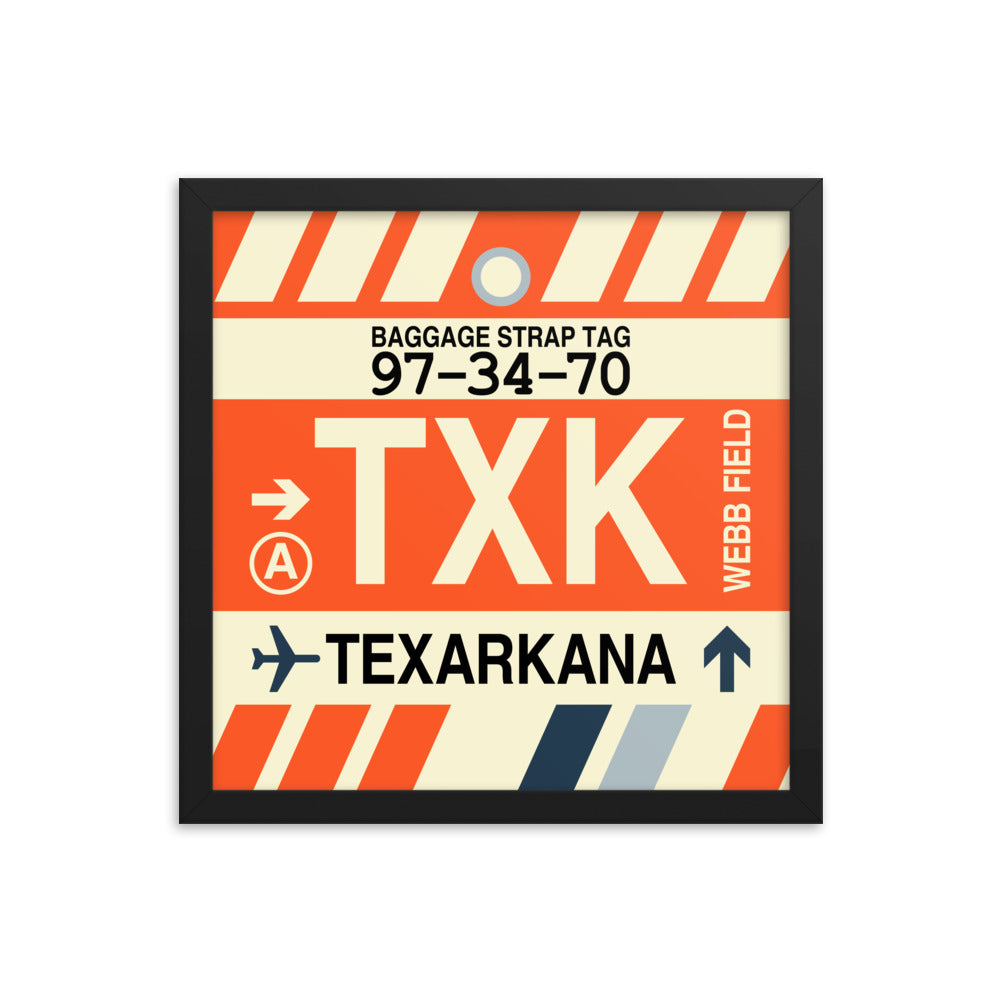 Travel-Themed Framed Print • TXK Texarkana • YHM Designs - Image 03
