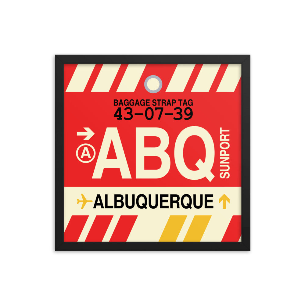 Travel-Themed Framed Print • ABQ Albuquerque • YHM Designs - Image 04