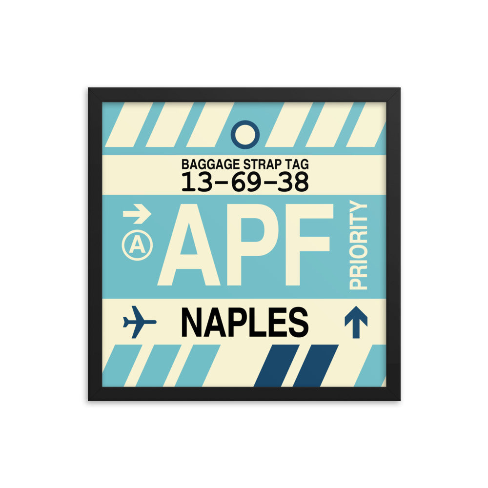 Travel-Themed Framed Print • APF Naples • YHM Designs - Image 04