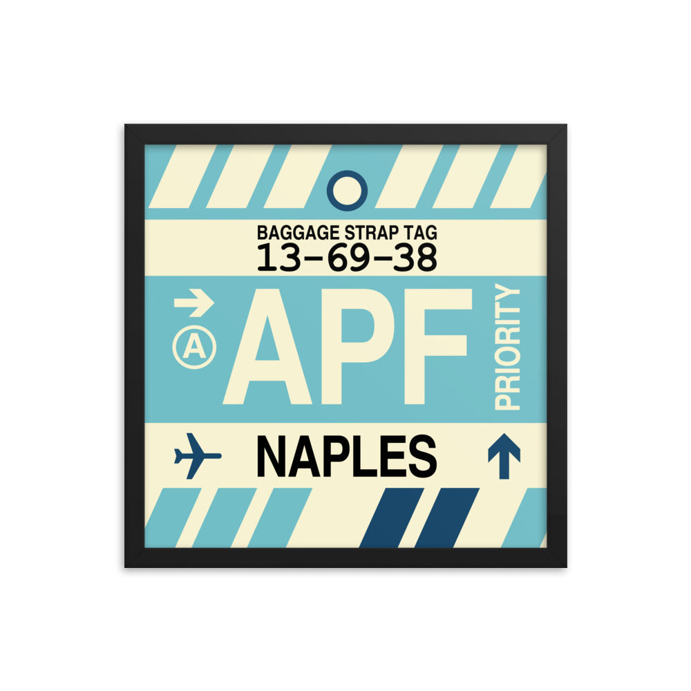 Travel-Themed Framed Print • APF Naples Souvenir • YHM Designs - Image 04