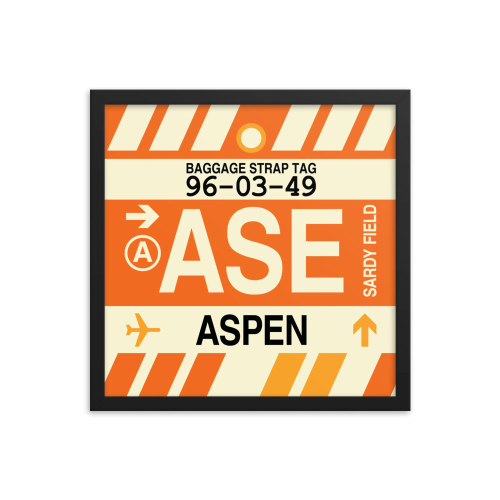 Travel-Themed Framed Print • ASE Aspen • YHM Designs - Image 04