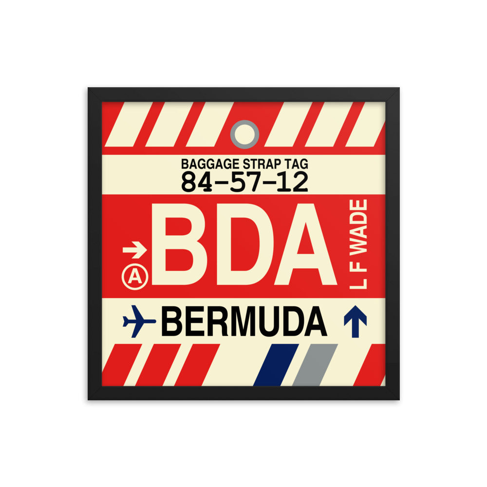 Travel-Themed Framed Print • BDA Bermuda • YHM Designs - Image 04
