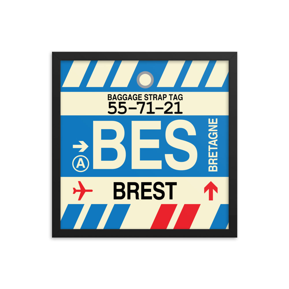 Travel-Themed Framed Print • BES Brest • YHM Designs - Image 04