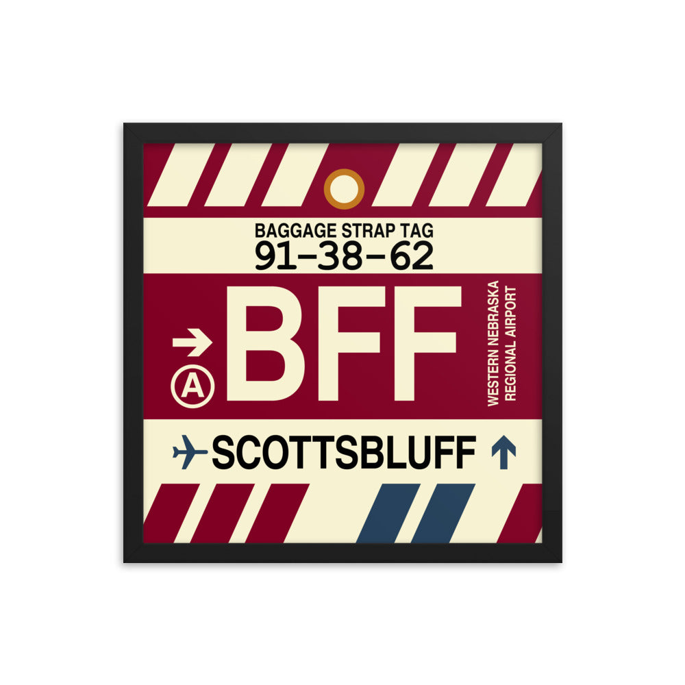 Travel-Themed Framed Print • BFF Scottsbluff • YHM Designs - Image 04