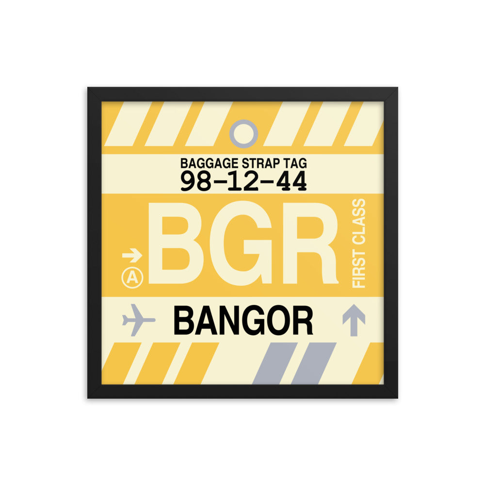 Travel-Themed Framed Print • BGR Bangor • YHM Designs - Image 04