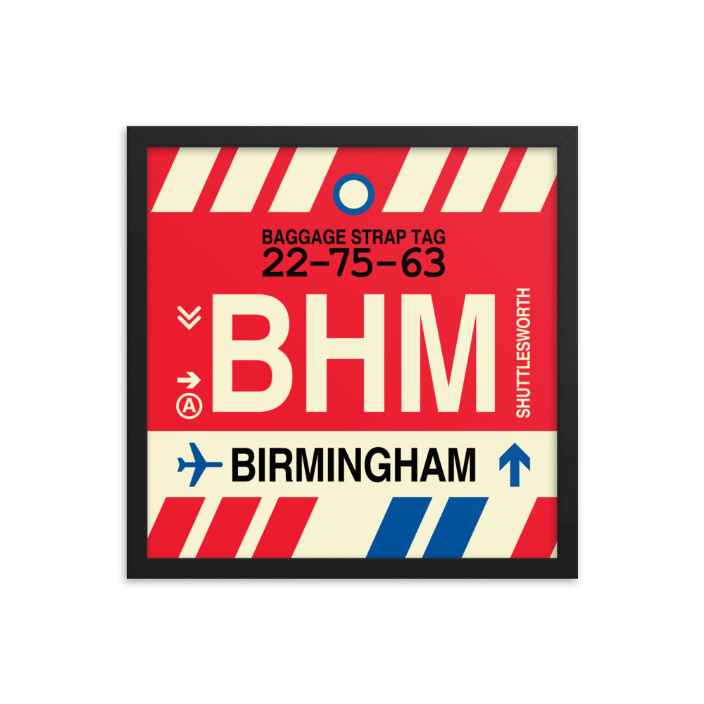 Travel-Themed Framed Print • BHM Birmingham • YHM Designs - Image 04