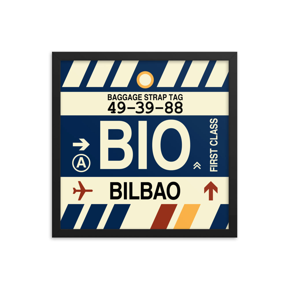 Travel-Themed Framed Print • BIO Bilbao • YHM Designs - Image 04