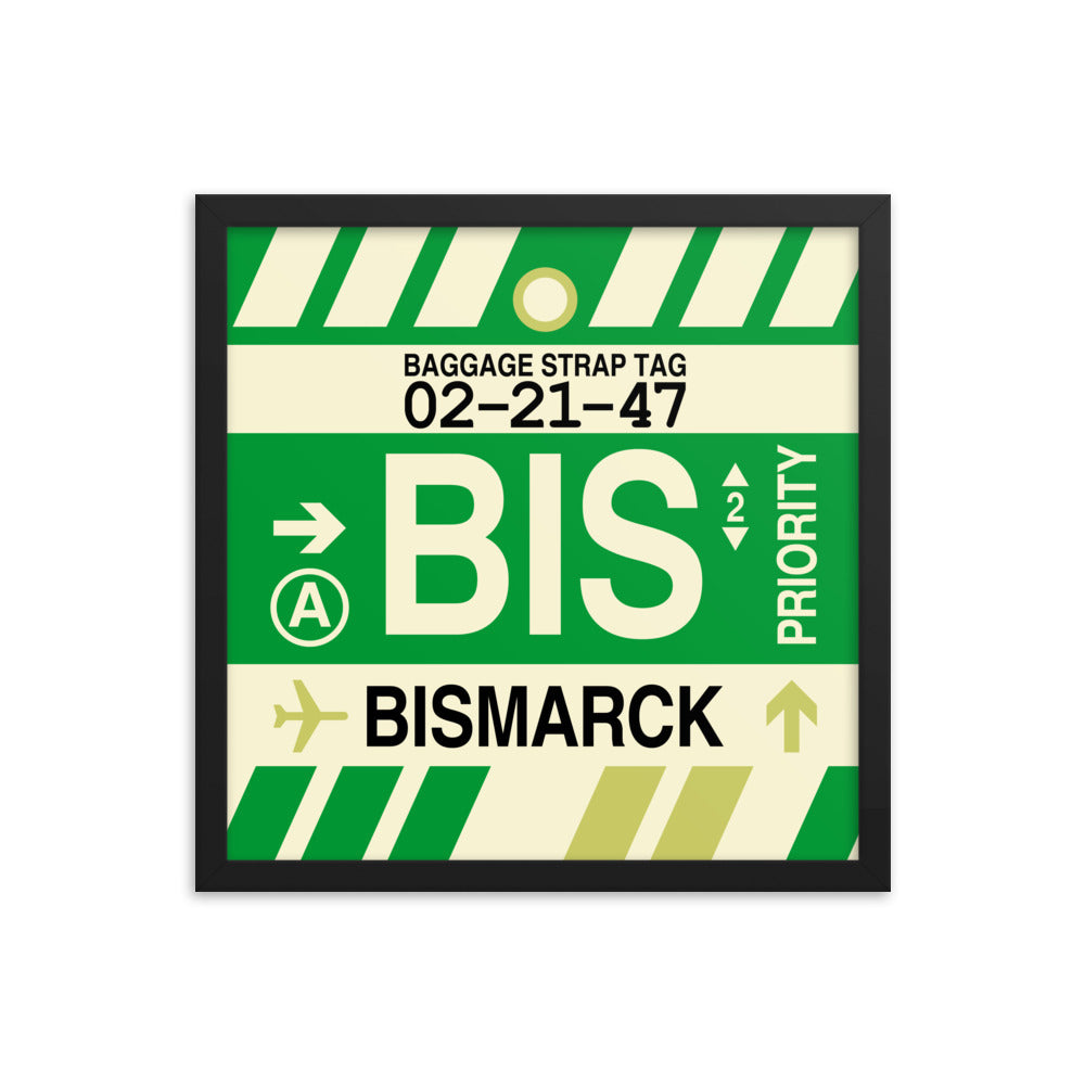 Travel-Themed Framed Print • BIS Bismarck • YHM Designs - Image 04