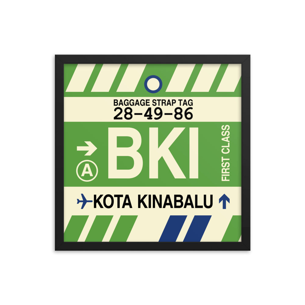 Travel-Themed Framed Print • BKI Kota Kinabalu • YHM Designs - Image 04
