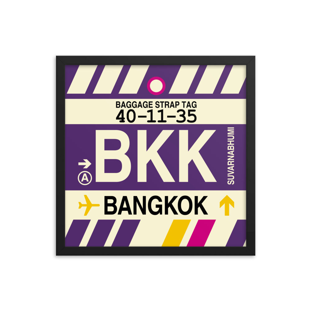 Travel-Themed Framed Print • BKK Bangkok • YHM Designs - Image 04