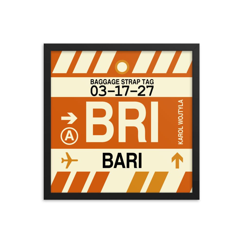 Travel-Themed Framed Print • BRI Bari Souvenir • YHM Designs - Image 04