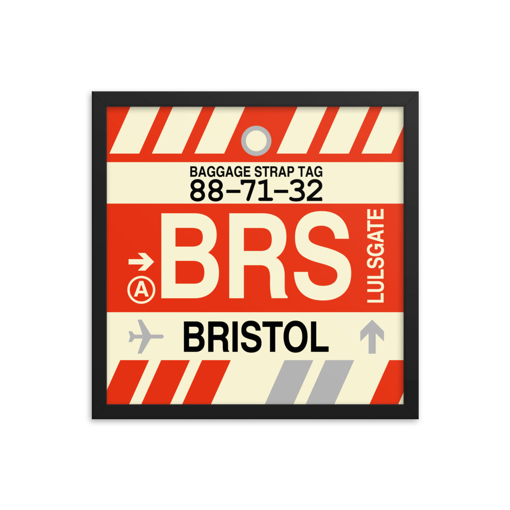 Travel-Themed Framed Print • BRS Bristol • YHM Designs - Image 04