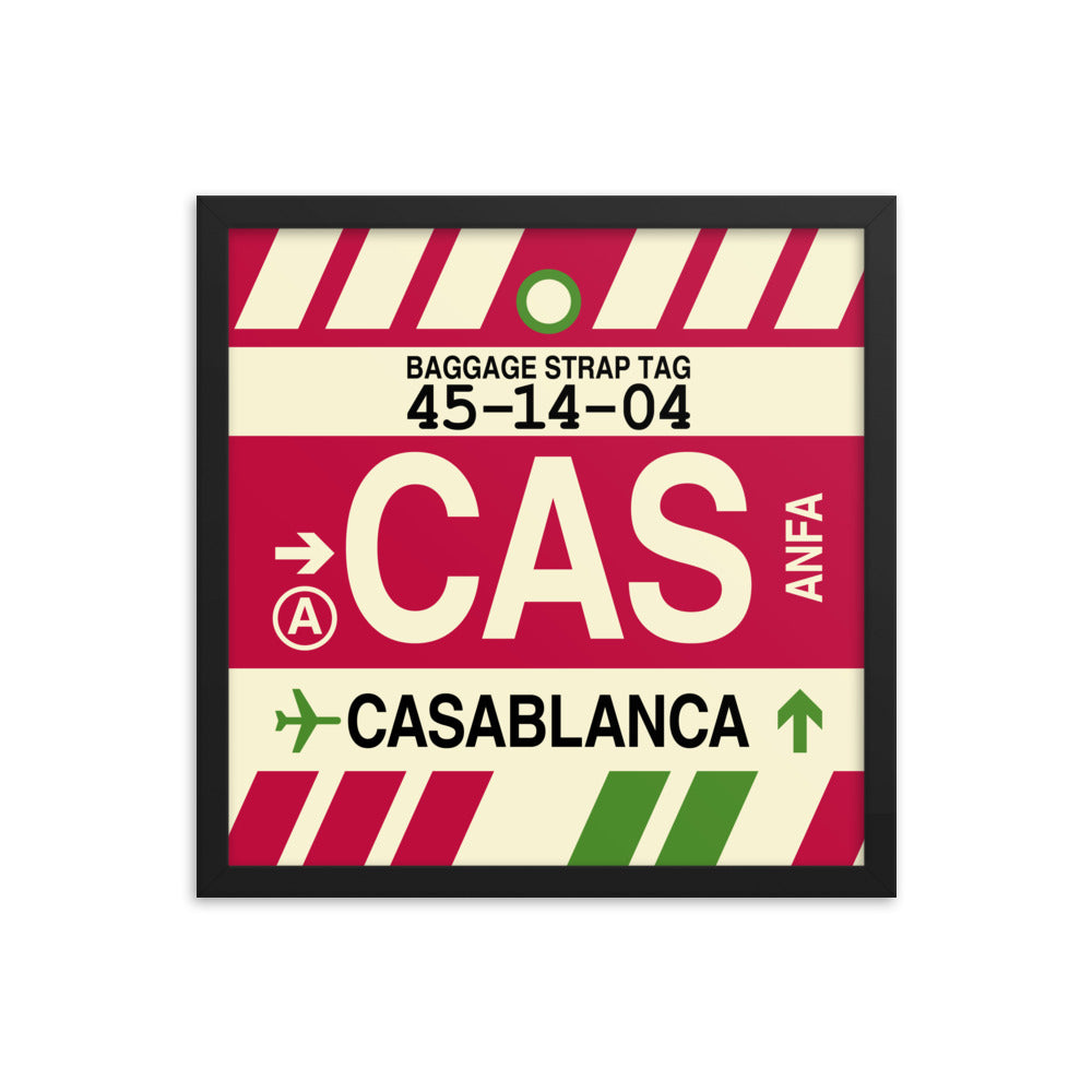 Travel-Themed Framed Print • CAS Casablanca Souvenir • YHM Designs - Image 04