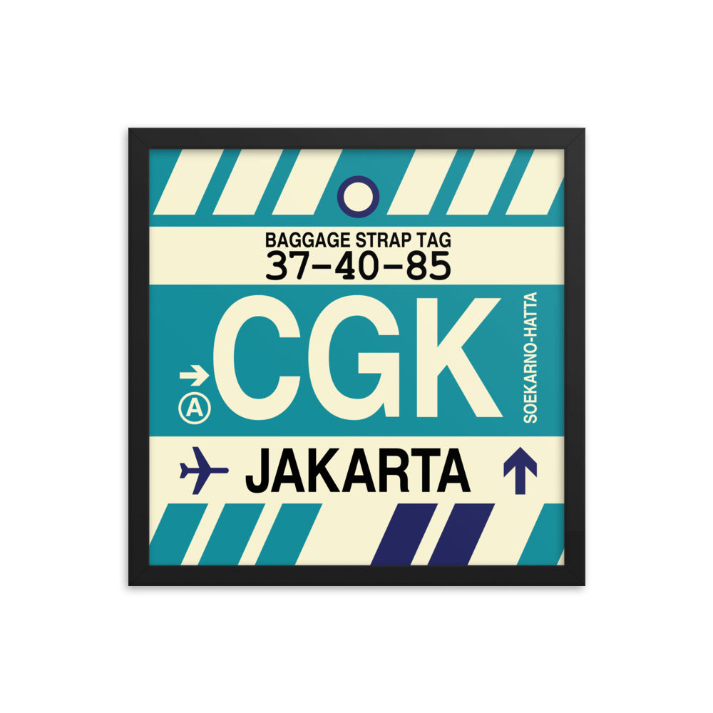 Travel-Themed Framed Print • CGK Jakarta • YHM Designs - Image 04