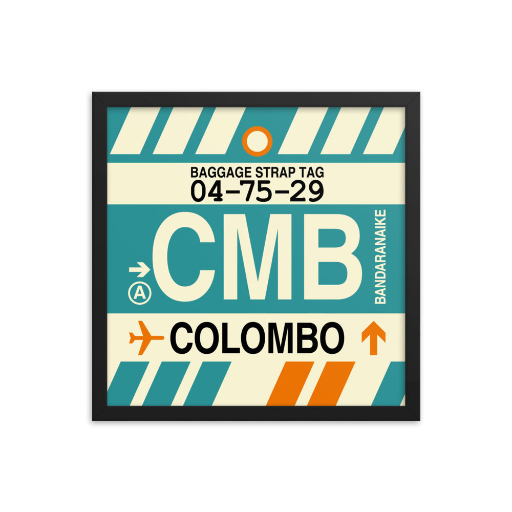 Travel-Themed Framed Print • CMB Colombo Souvenir • YHM Designs - Image 04