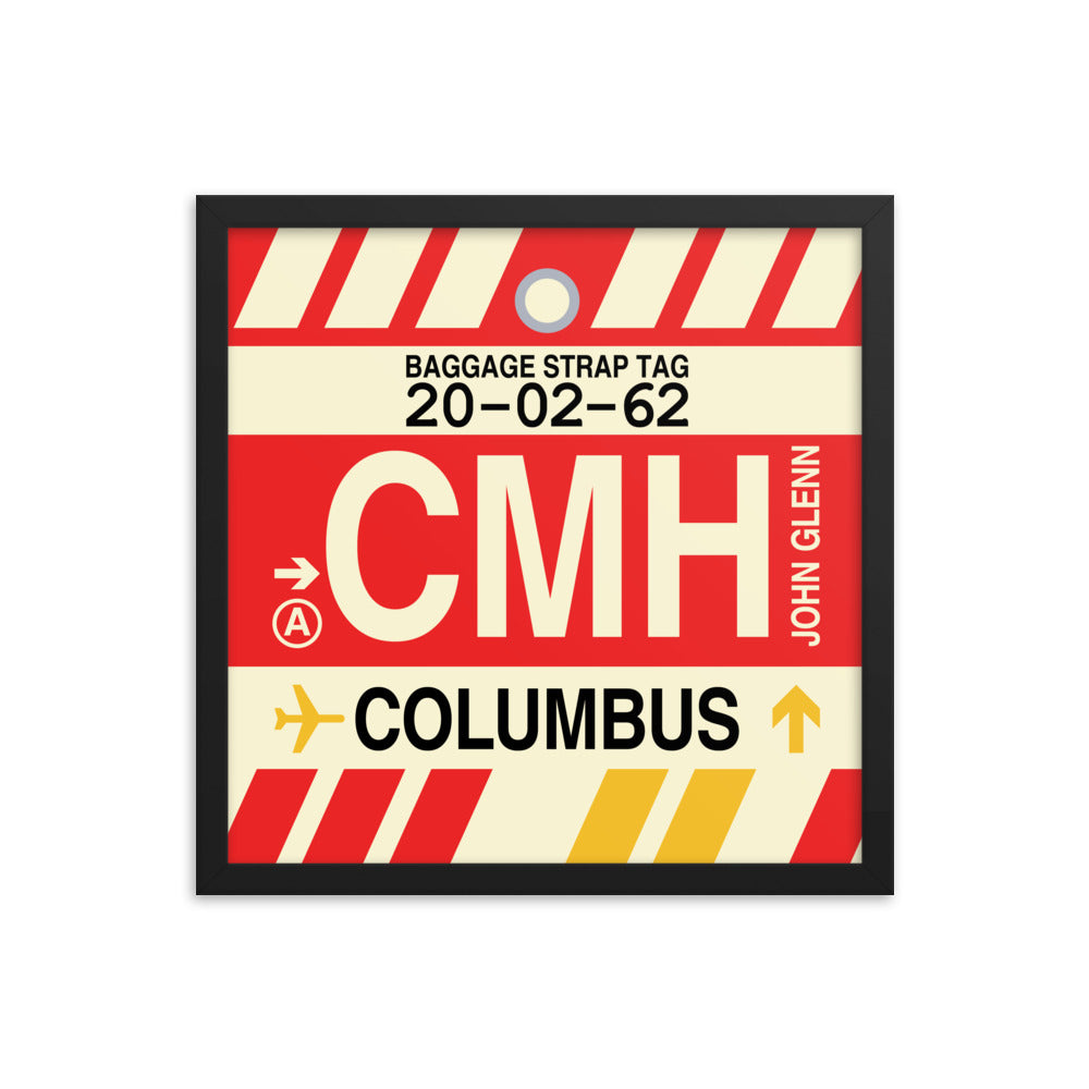 Travel-Themed Framed Print • CMH Columbus Souvenir • YHM Designs - Image 04