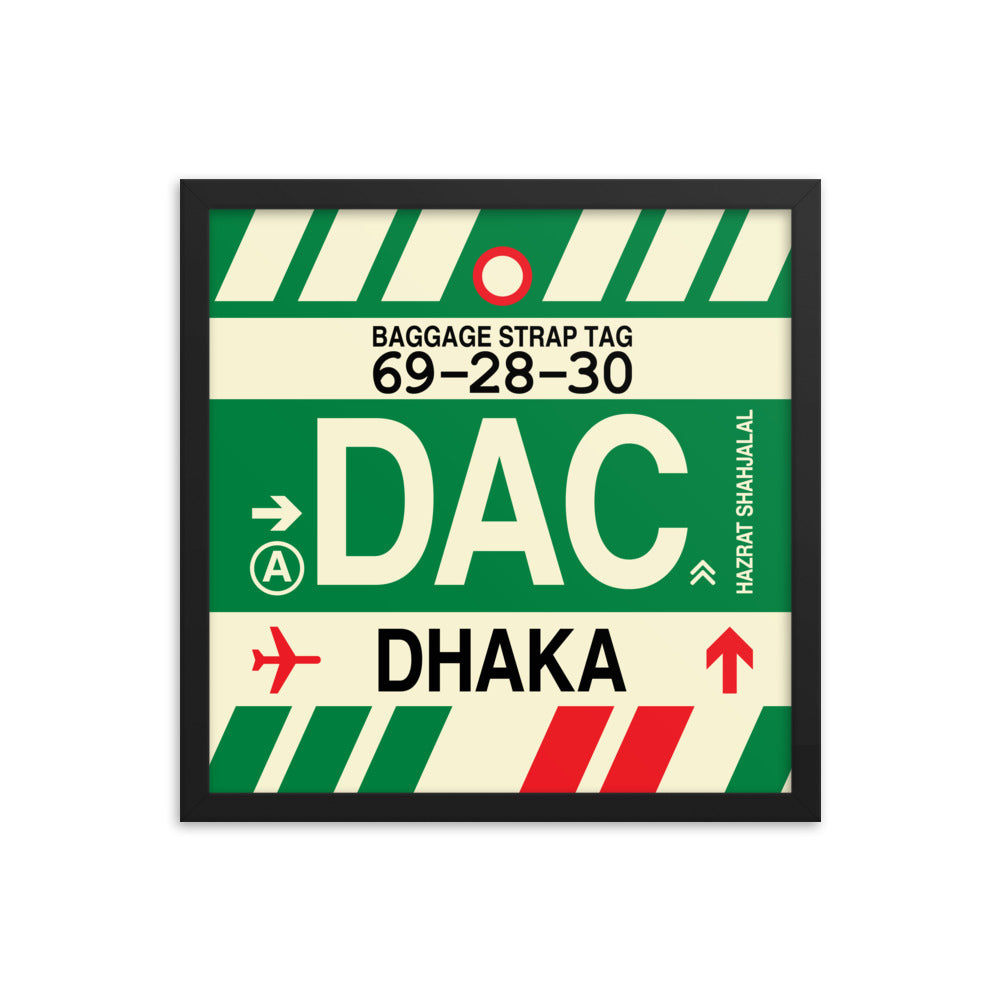 Travel-Themed Framed Print • DAC Dhaka Souvenir • YHM Designs - Image 04