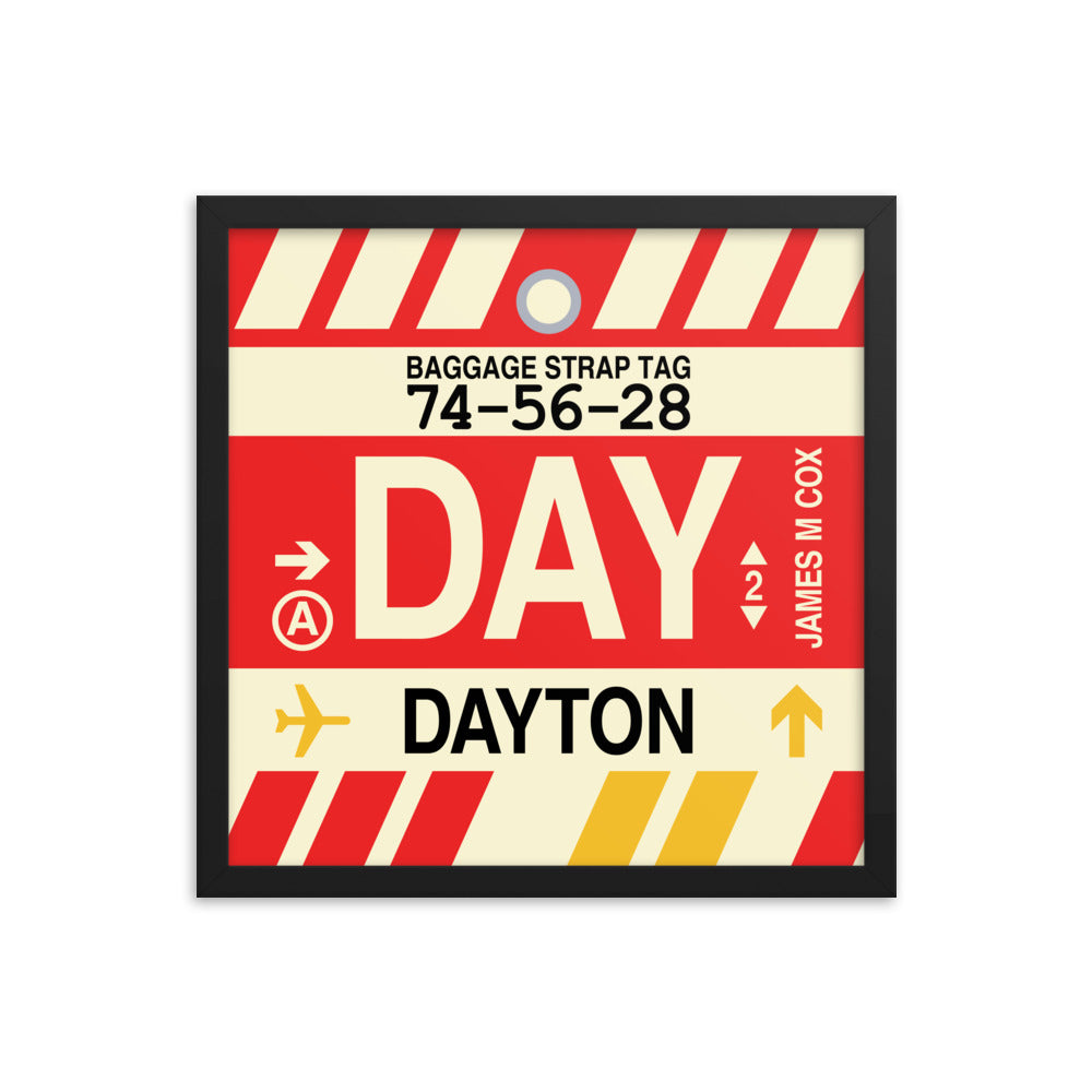 Travel-Themed Framed Print • DAY Dayton • YHM Designs - Image 04