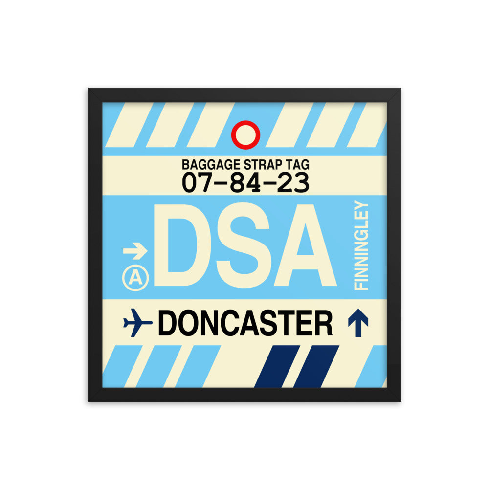 Travel-Themed Framed Print • DSA Doncaster Souvenir • YHM Designs - Image 04