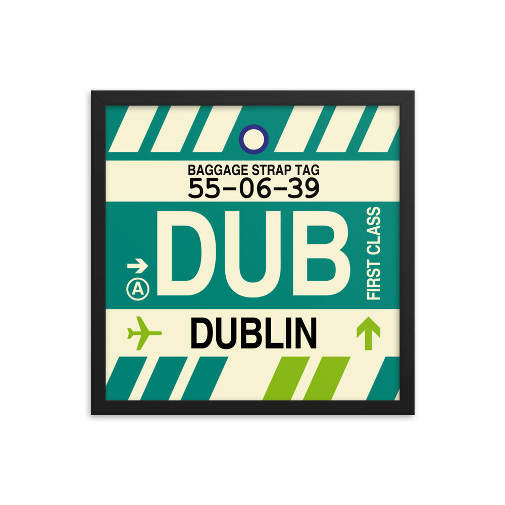 Travel-Themed Framed Print • DUB Dublin • YHM Designs - Image 04