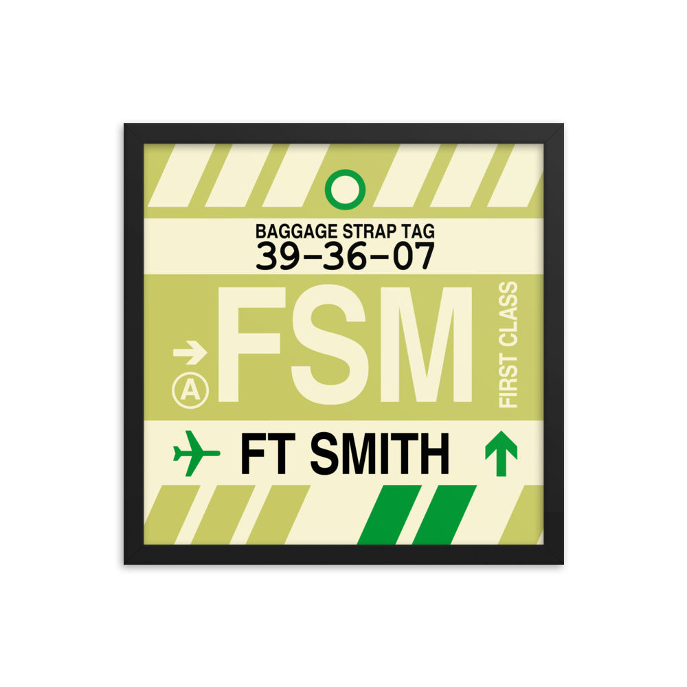 Travel-Themed Framed Print • FSM Fort Smith • YHM Designs - Image 04